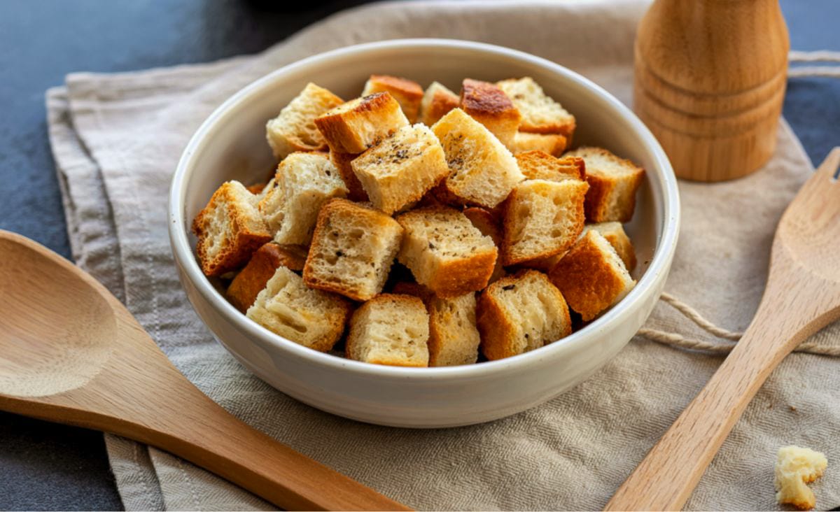 Turn Stale Bread into Gourmet Crunch: Perfect Homemade Croutons